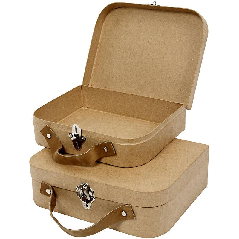 Creativ company suitcases, size 25.5x20x8+22.5x18x6.5 cm, 2 pieces 1 set