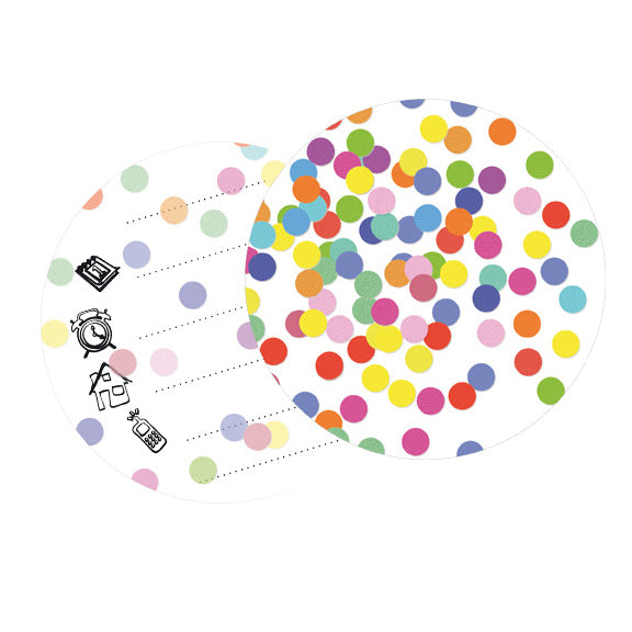 Haza whitebeard invitations confetti, 6 pcs.