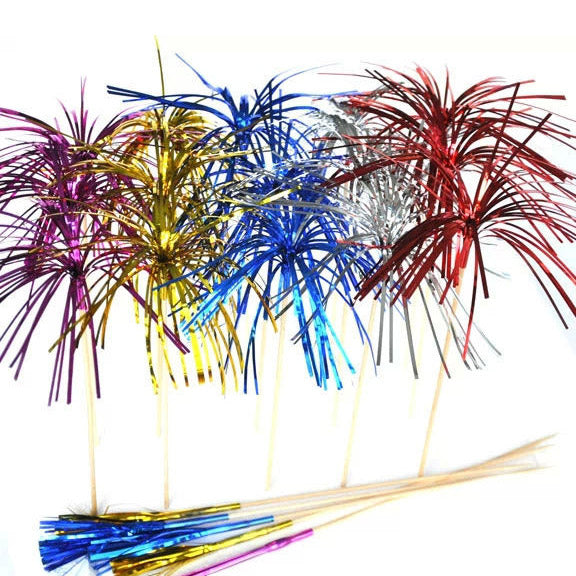Haza Witbaard Foil Sticks Fan, 6st.