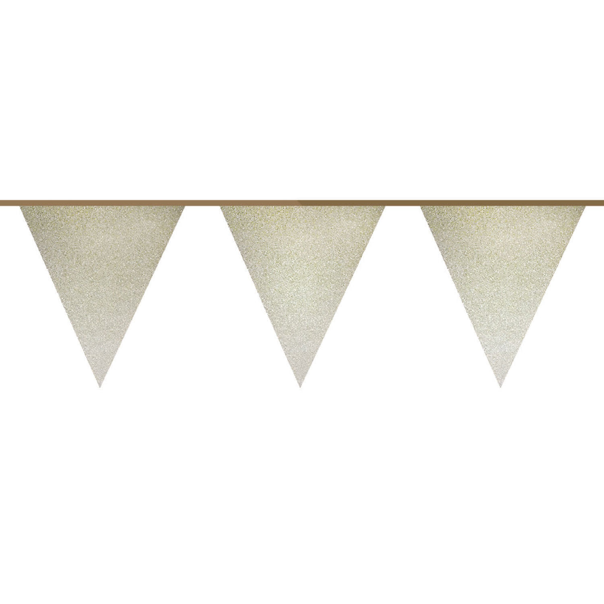 Flag line gold glitter, 6mtr.