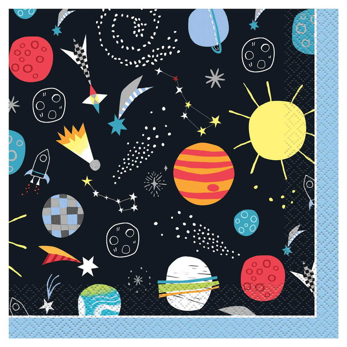 Haza Witbaard napkins space travel, 16th.