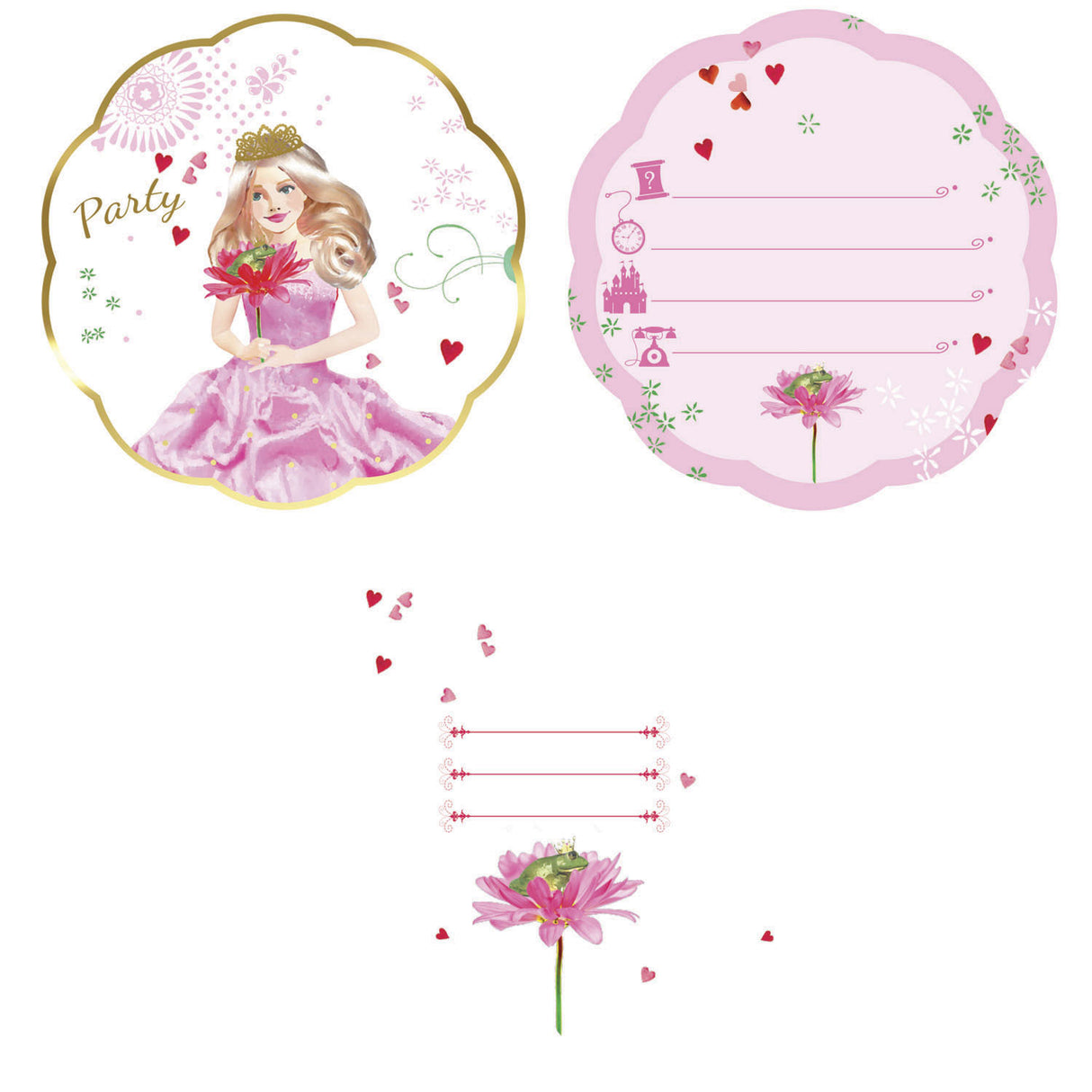 Invitatiounen Prinzessin, 6st.