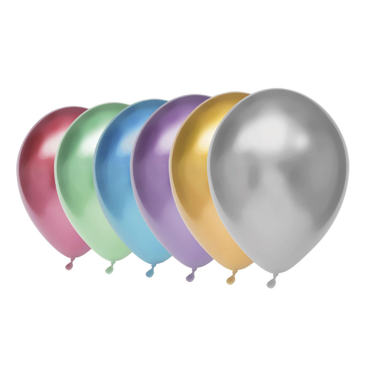 Haza Witbaard Balloons Metallic, 6st.
