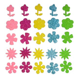 Vaahtotarrat Flowers Glitter, 25 kpl.