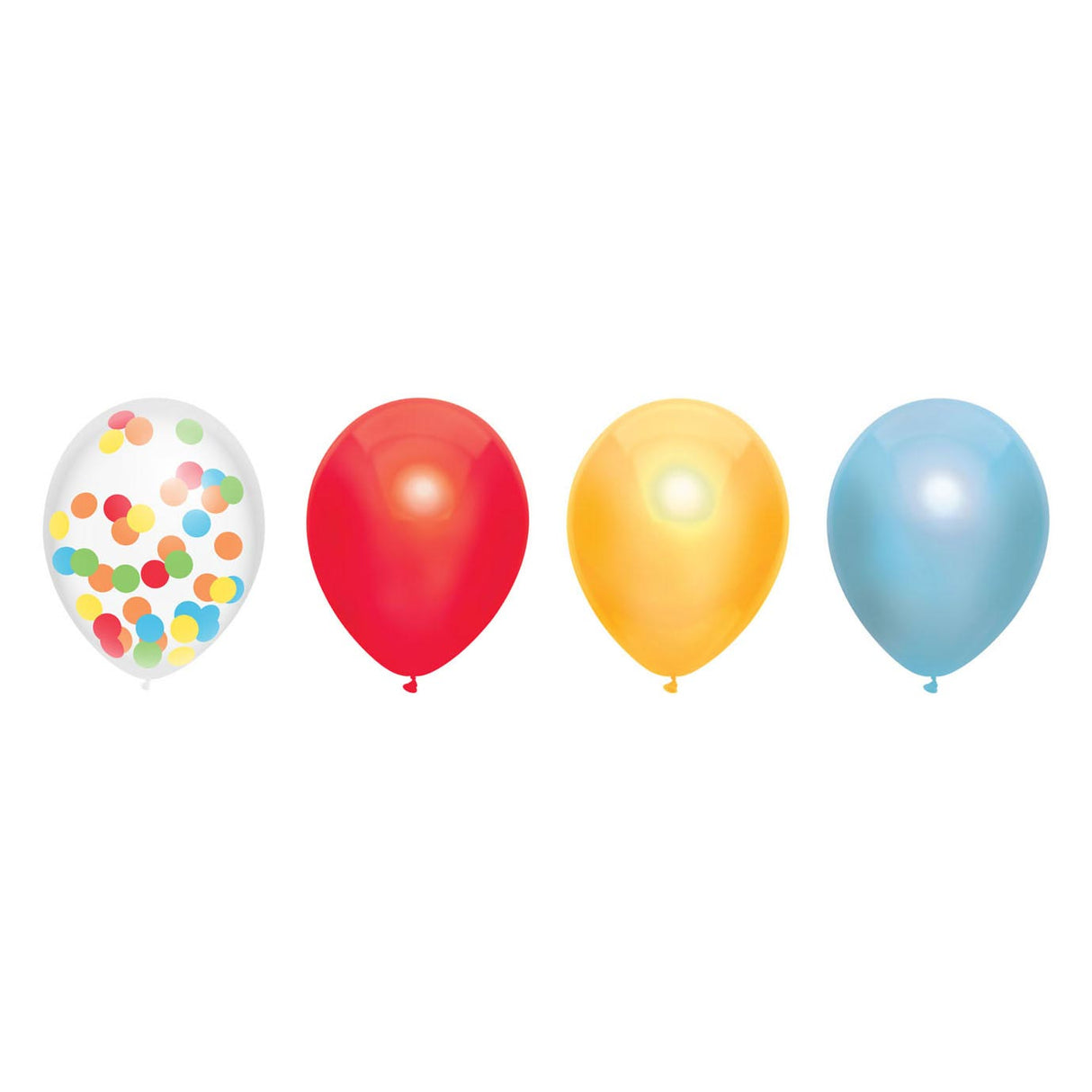 Balloon mix rainbow, 6st.