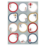 Haza witbaard cadeau etiketten sint co.
