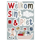 Haza witbaard raamstickers sint co.
