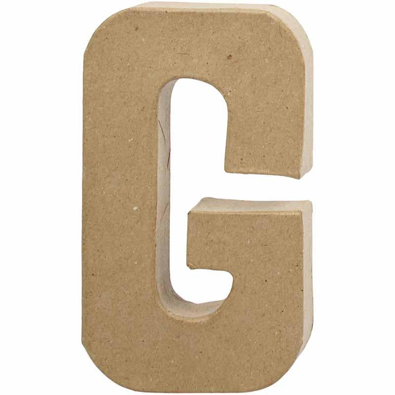Letter Papier -Maché - G, 20.5cm