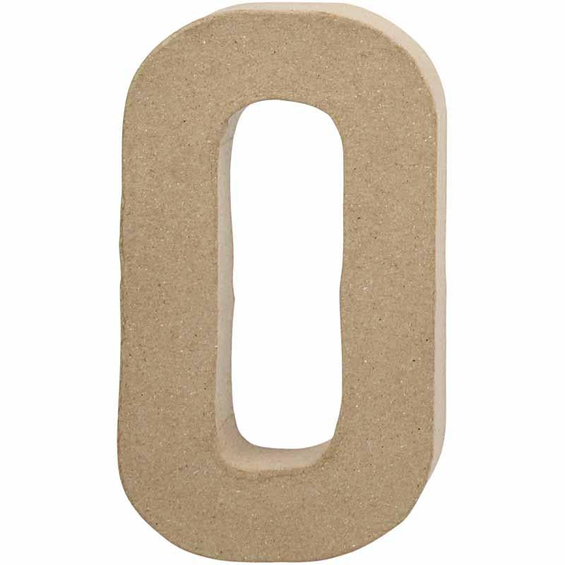 Letter Papier -Maché - O, 20,5cm