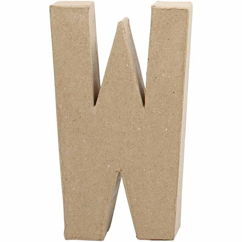 Letter Papier -Maché - W, 20.5cm