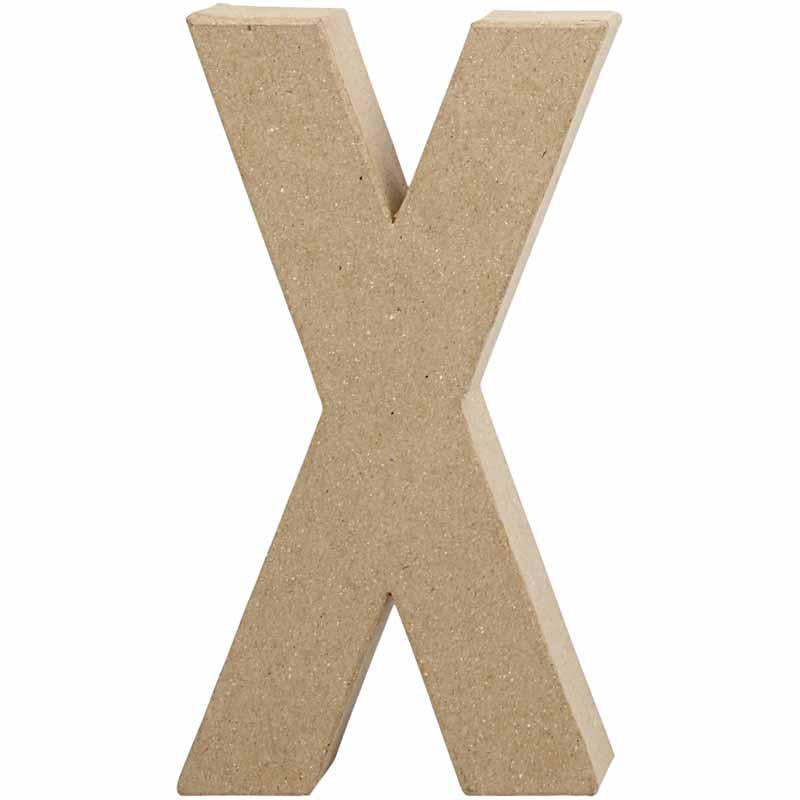 Letter Papier -Maché - X, 20,5cm
