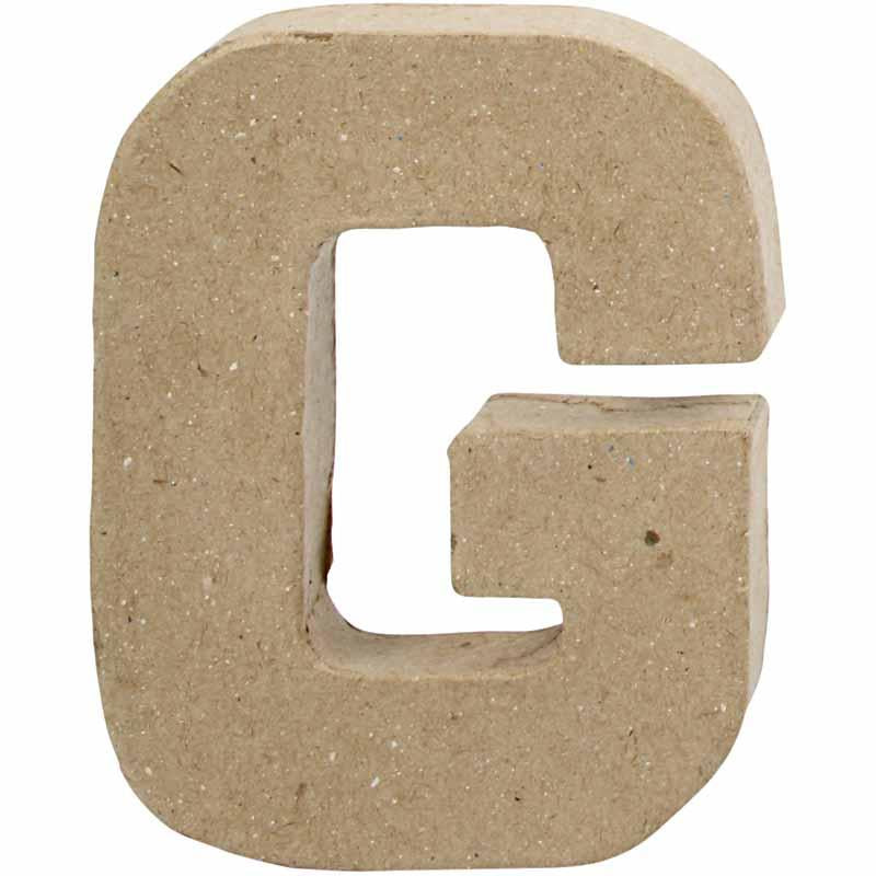 Letter Papier -Maché - G, 10cm