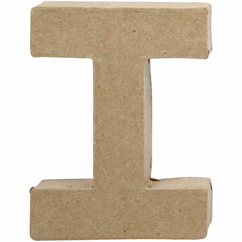 Lettre Papier -Maché - I, 10cm