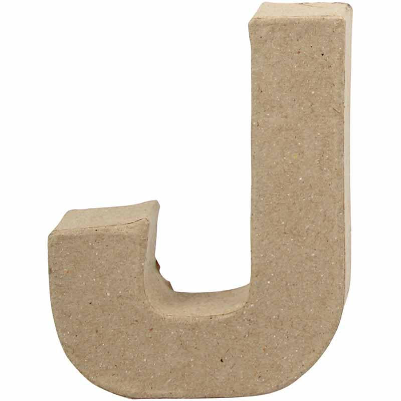 Brev papper -Maché - J, 10 cm