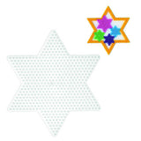 Hama išlyginami karoliukai pagrindo plokštės žvaigždė didelė | 5 vnt