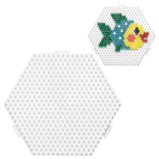 Hama iron-on bead base plate, hexagonal