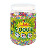 Hama iron on beads barrel with 9000 pieces pastel | 2 pcs