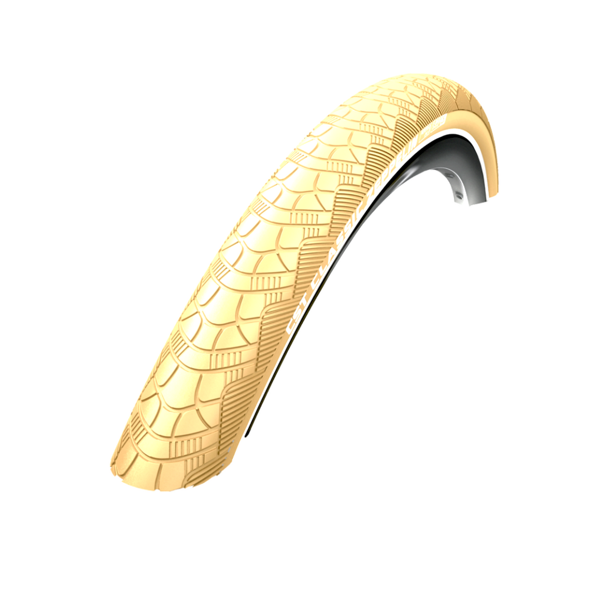 Cst buitenband zeppelin (1mm anti-lek) kleur: creme met reflectie maat: 26x1.75, etrto 47-559