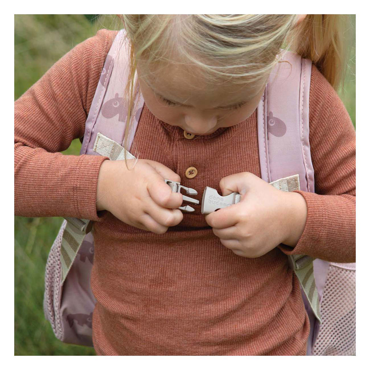 Done by Deer Children's Backpack Croco Green 5 L