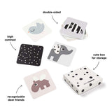 Von Hirschbabykontrastkarten -Hirschfreunden erledigt, 10st.