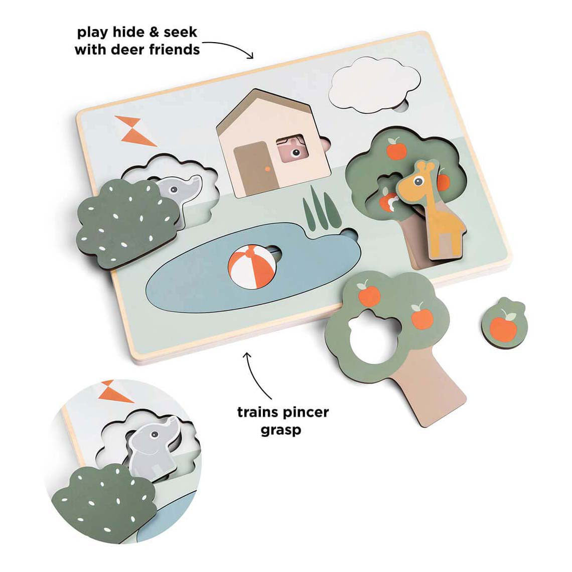 Gemaach vun Réi Holzschicht Puzzle, 10..