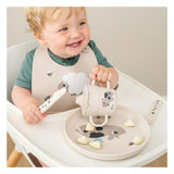 Done by deer children's plate small farm beige