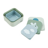 Done by deer snackbox happy clouds green, 3 pcs.