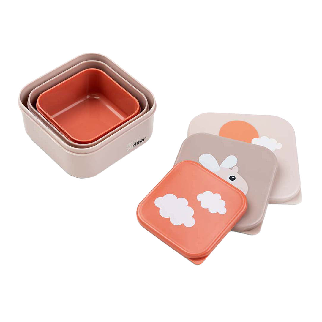 Done by deer Snackbox happy clouds pink, 3st.