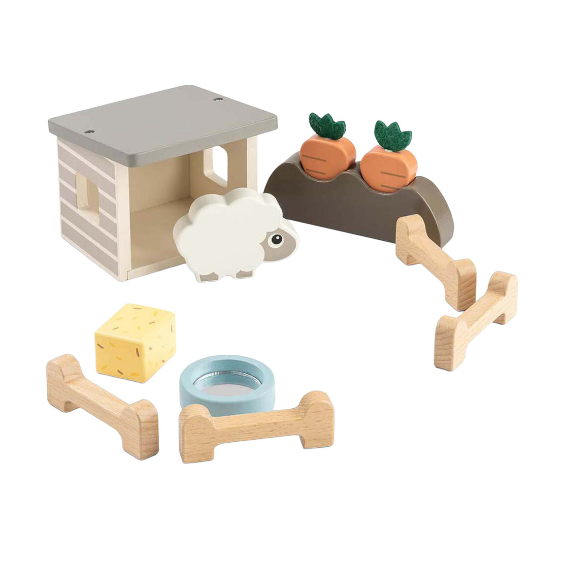Done by deer tiny farm wooden play set sheepy