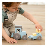 Done by deer tiny farm houten tractor dotti blauw
