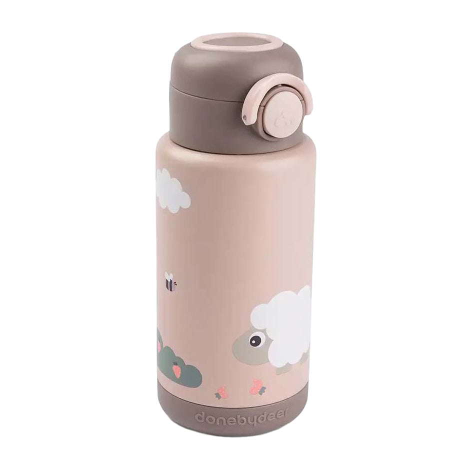 Done by deer insulated drinking bottle tiny farm - pink