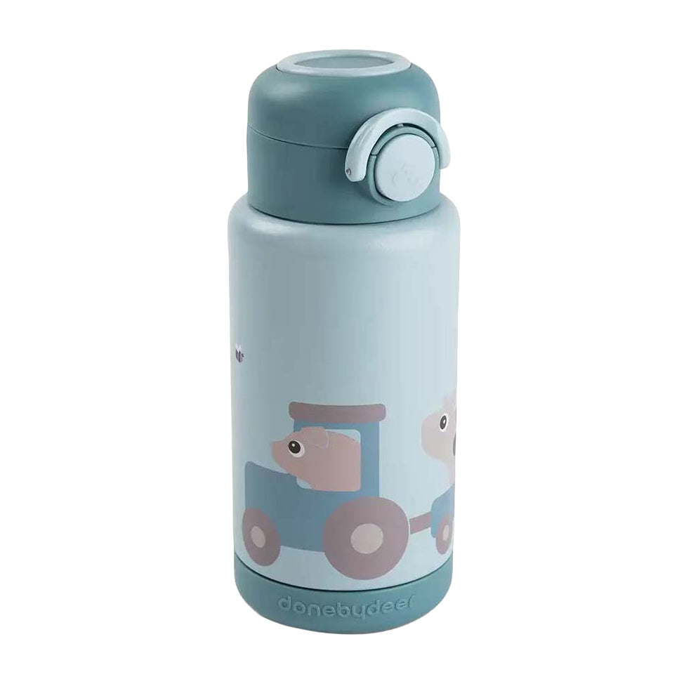 Done by deer insulated drinking bottle tiny farm - blue