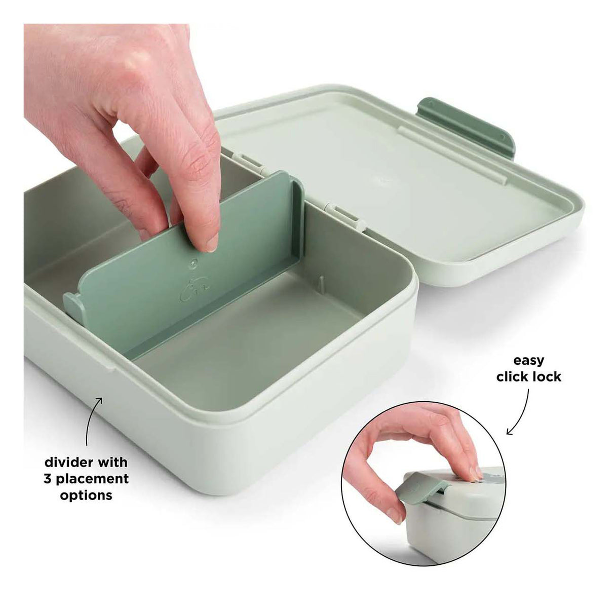 Done by deer lunch box with compartments - green
