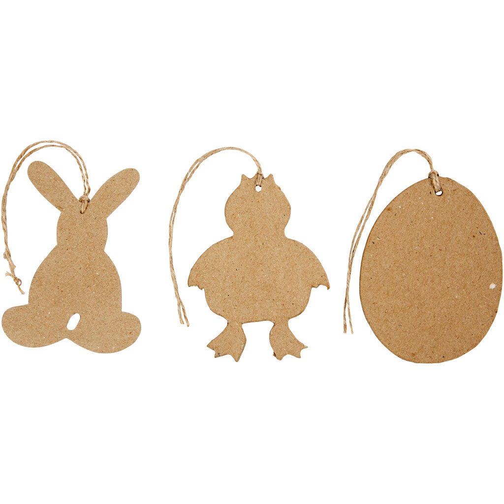 Easter hangers Paper-Maché, 6st.