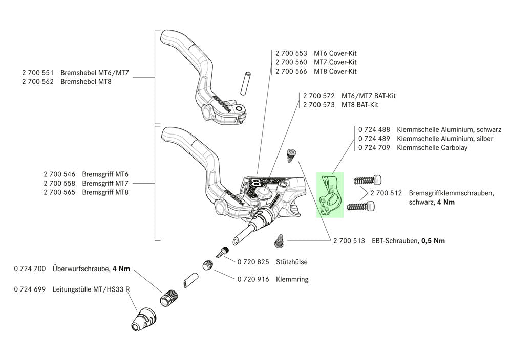 Magura Brake Handle Clamp Bracket Loose