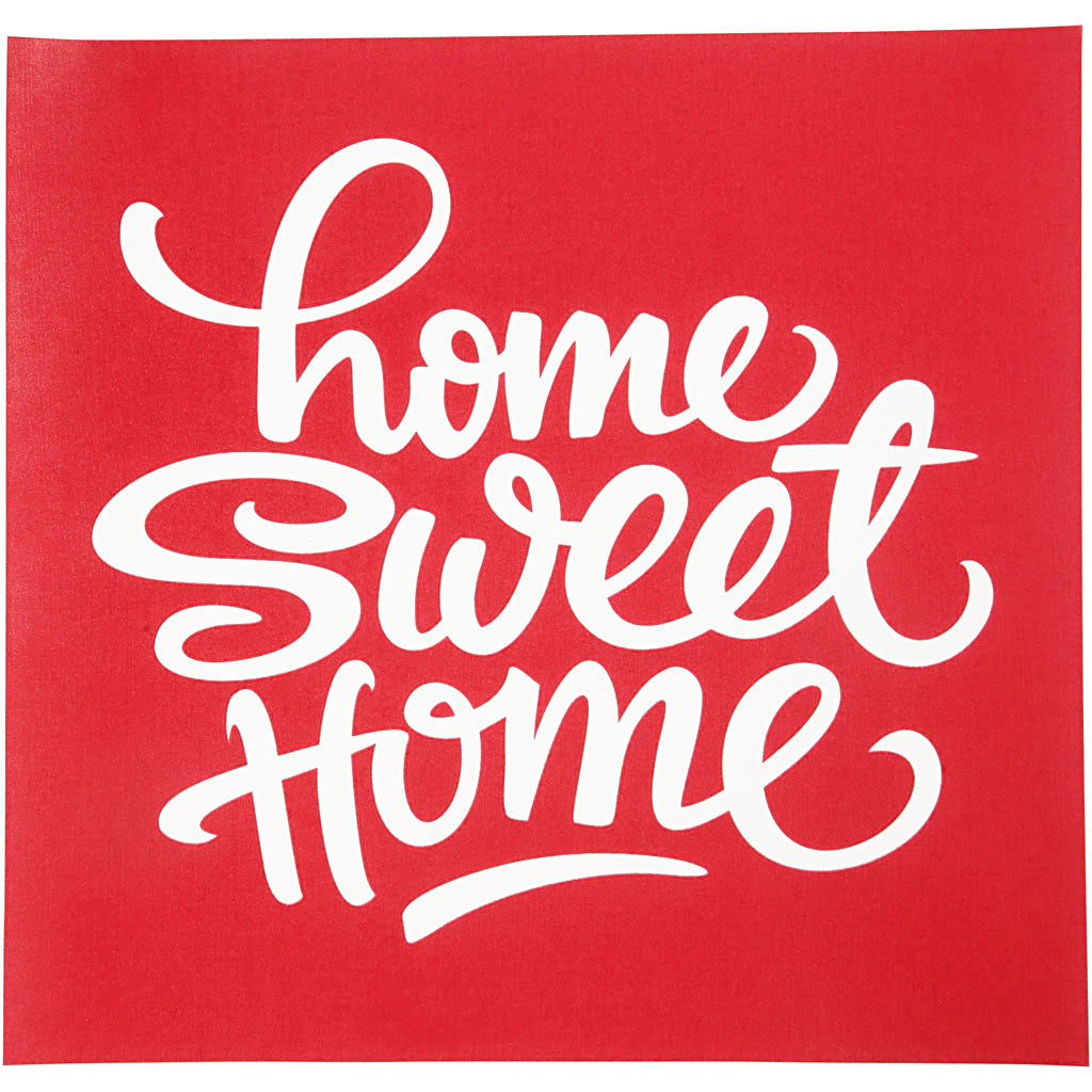 Screen stencil, home sweet home, sheet 20x22 cm, 1 sheet