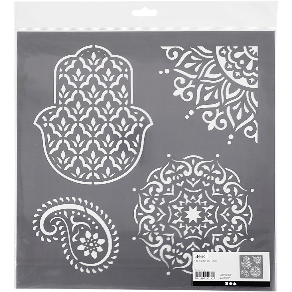 Creativ Company Template Ethic Motifs, 30,5x30,5 cm