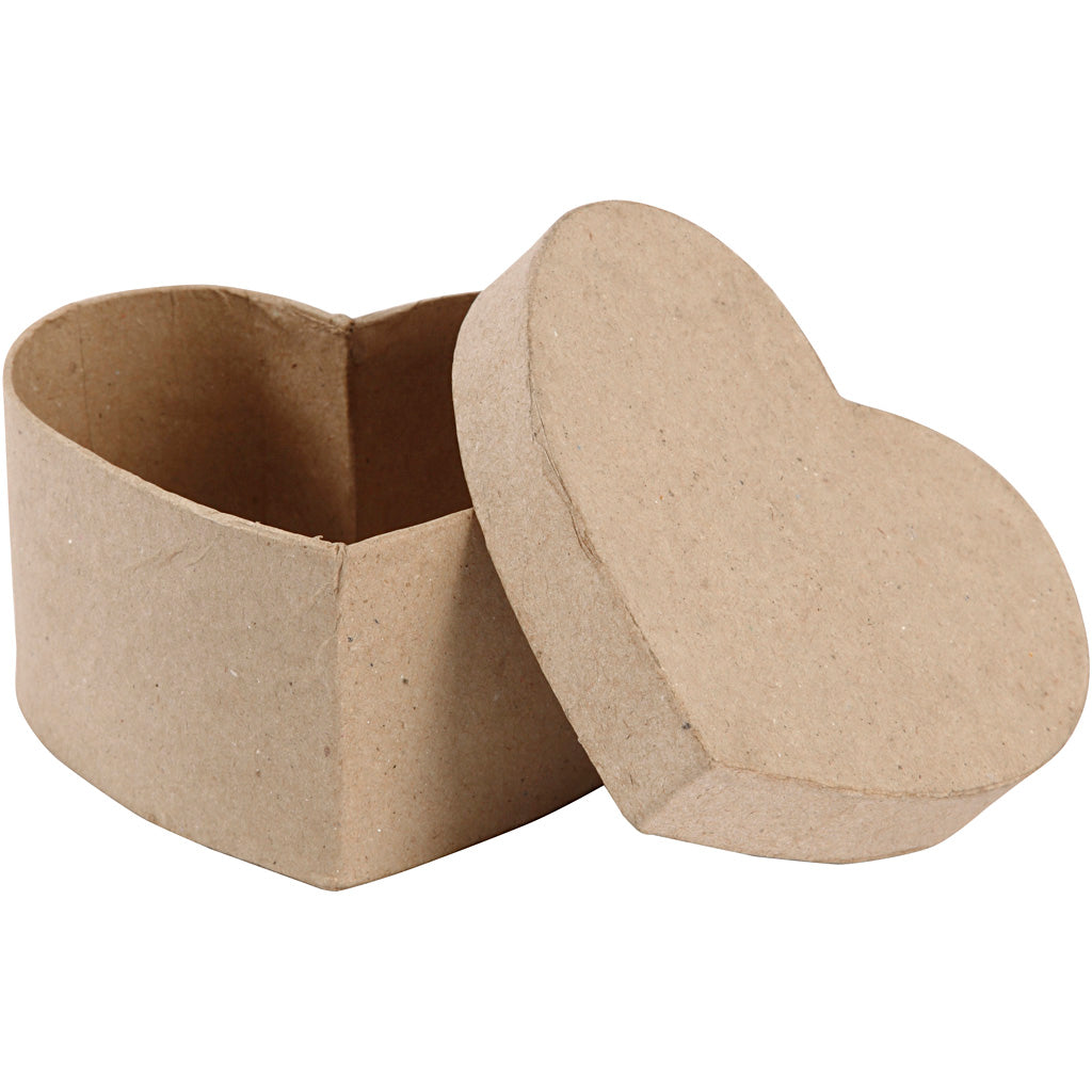 Creativ company heart-shaped box, height 6 cm, dimensions 11.5 x 11.5 cm, 1 piece