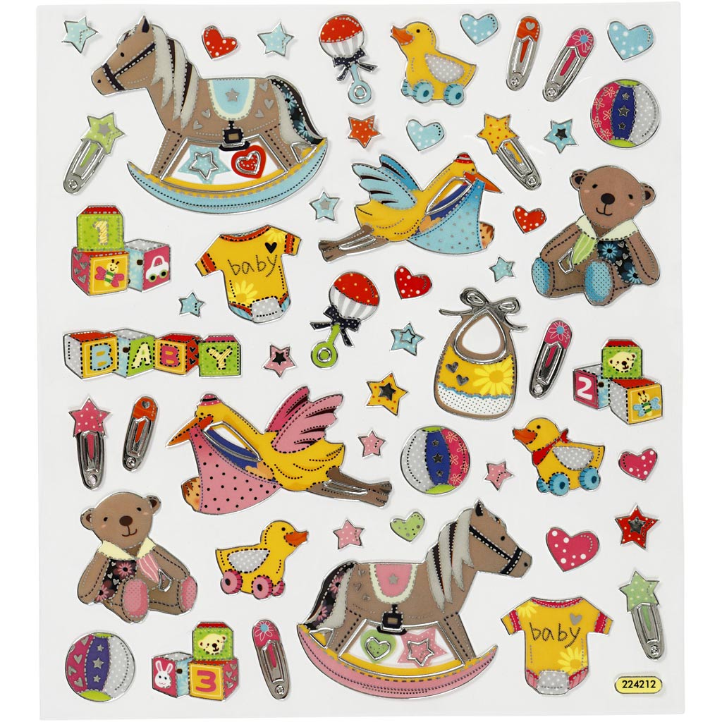 Creativ company stickers, baby, sheet 15x16.5 cm, 1 sheet
