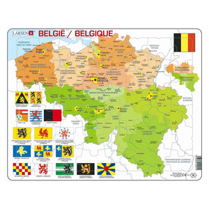 Mappa puzzle Selecta Larsen Belgio, 48 pz.