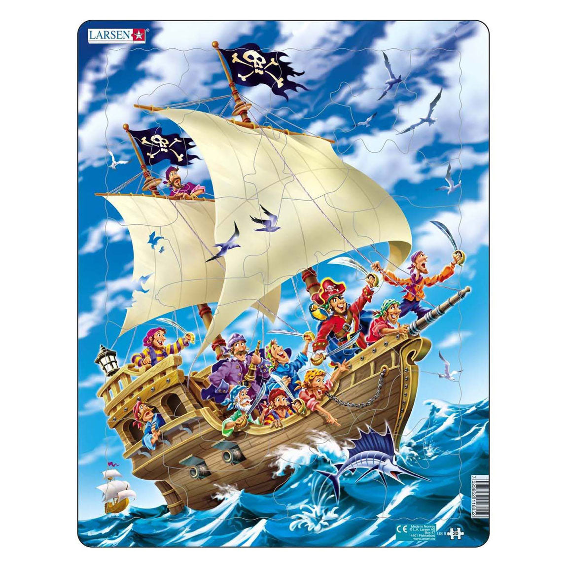 Selecta Larsen Line puzzle The Pirate Ship, 30th.
