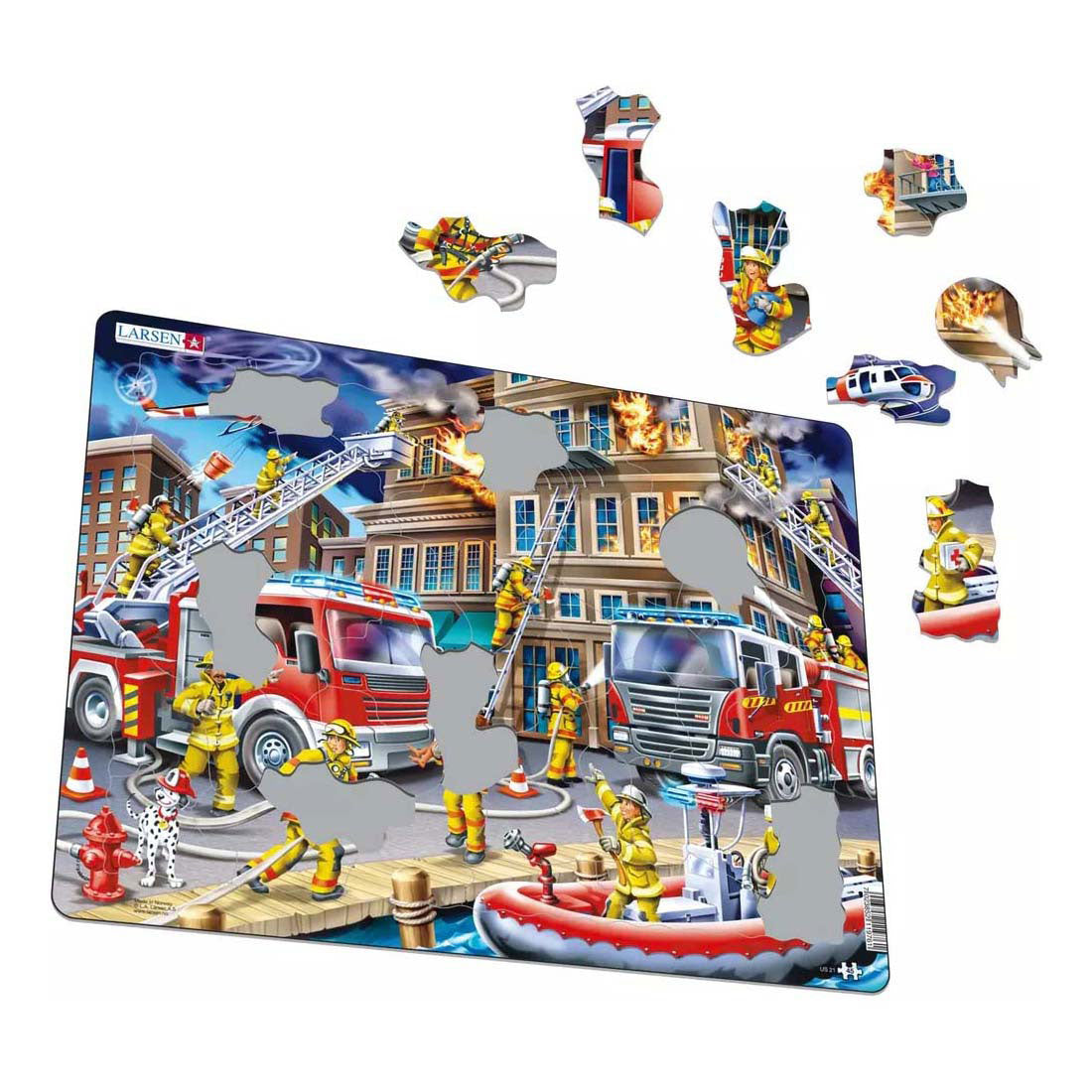 Selecta Larsen jigsaw puzzle The firefighters, 45th.