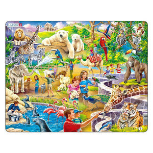 Larsen Jigsaw Puzzle Animals - At the Zoo, 48 pcs.