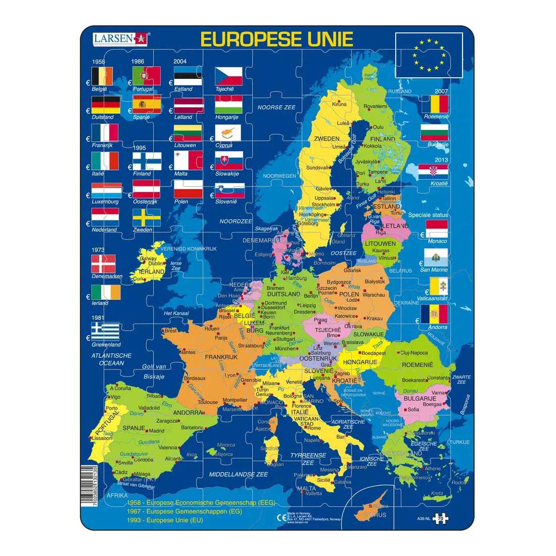 Selecta Larsen jeg puzzle The European Union, 70th.