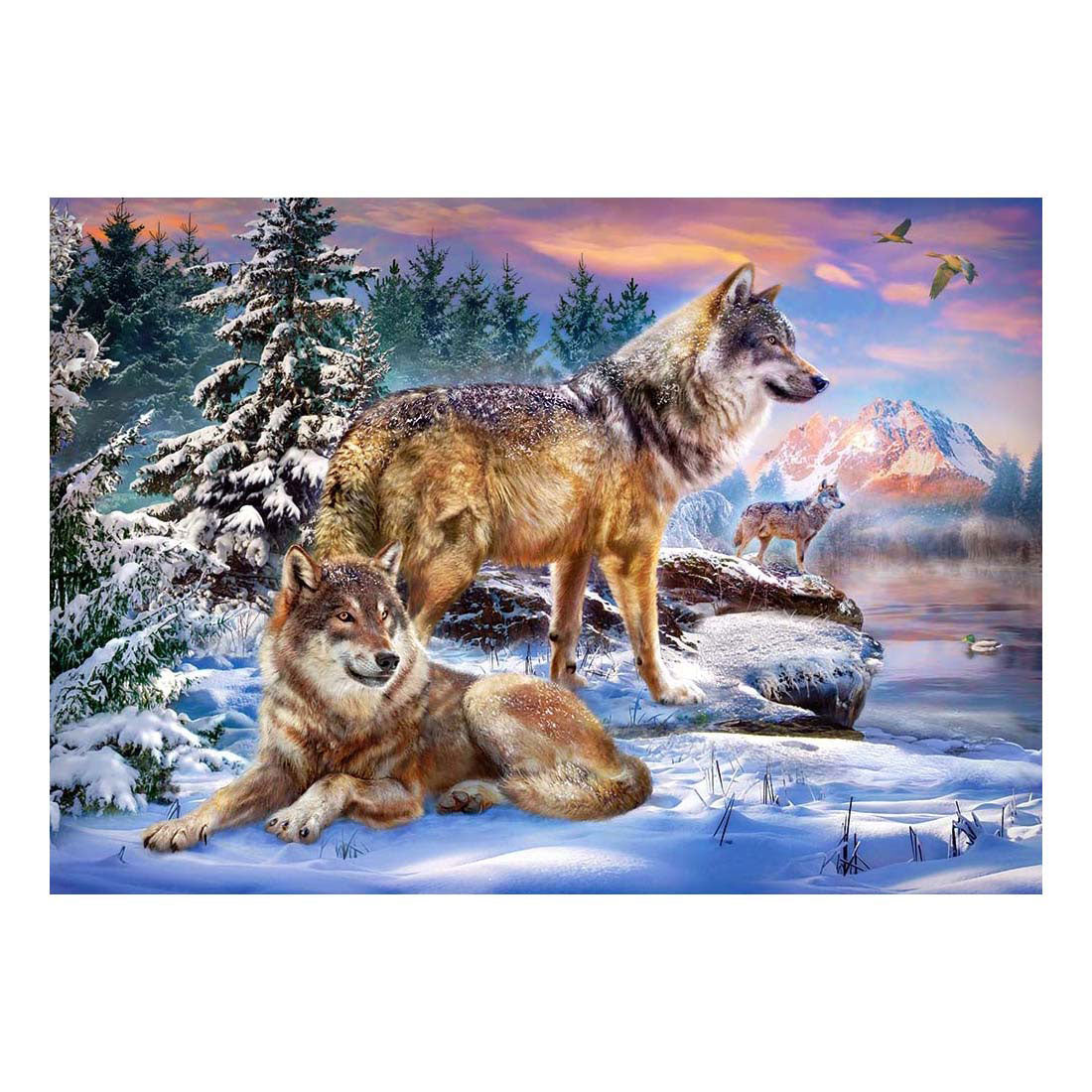 Selecta castorland puzzle wolfish wonderland, 500 pz.