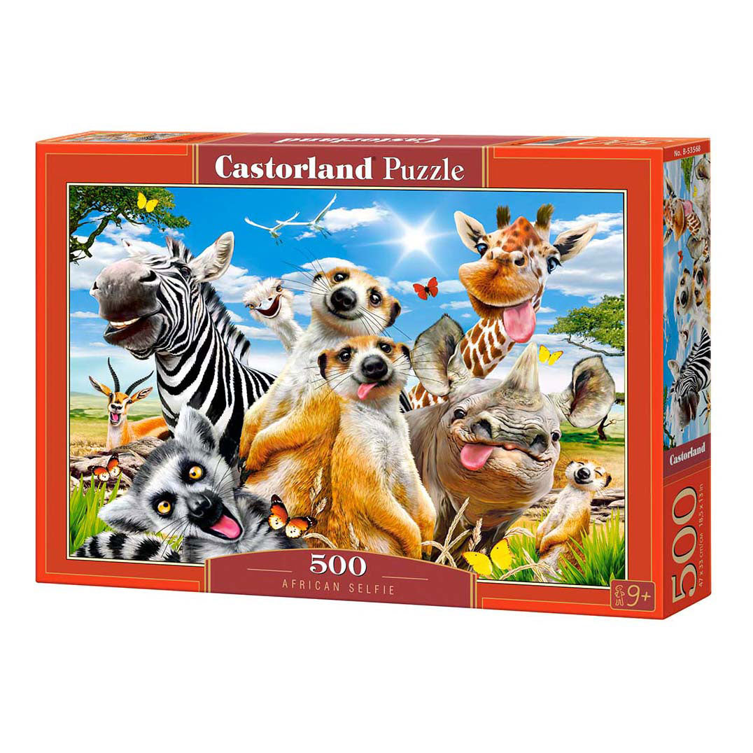 Selecta Castorland Puzzle Afrikanisches Selfie, 500 Teile.