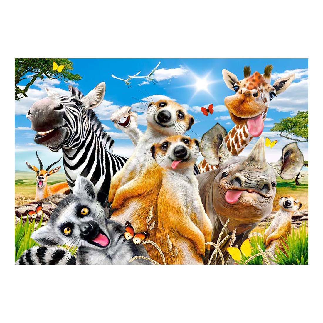 Selecta castorland legpuzzel african selfie, 500st.