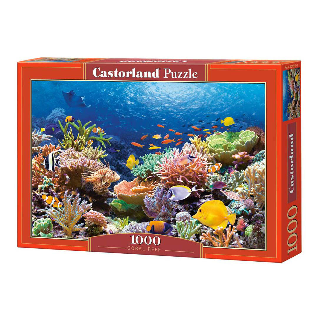 Puzzle selecta castorland peces de arrecife de coral, 1000 uds.