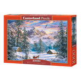 Selecta castorland jigsaw puzzle mountain christmas, 1000 pcs.