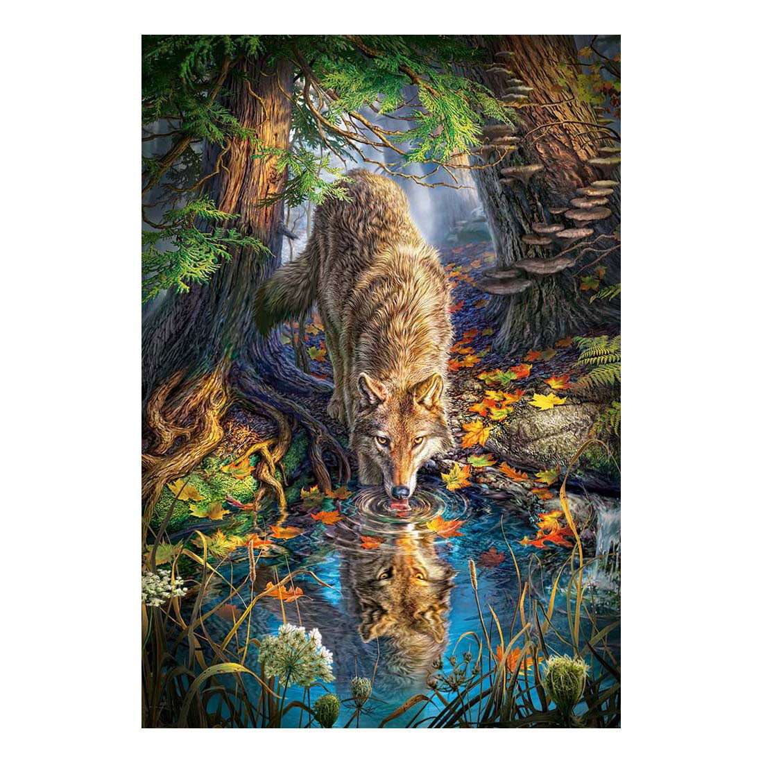 Wielt CasTostand Spillt Puzzle Wollef an der Wild, 1500st.